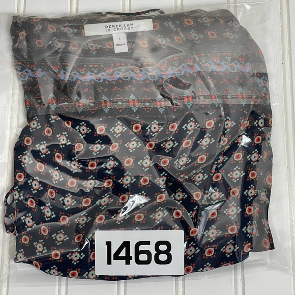 Derek Lam 10 Crosby Crossover SILK Blouse size 6 - Picture 12 of 12